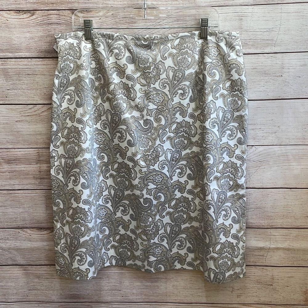 BROOKS BROTHERS 346 SKIRT IN PAISLEY PRINT - Picture 4 of 5